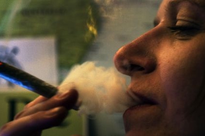 Fumando marihuana